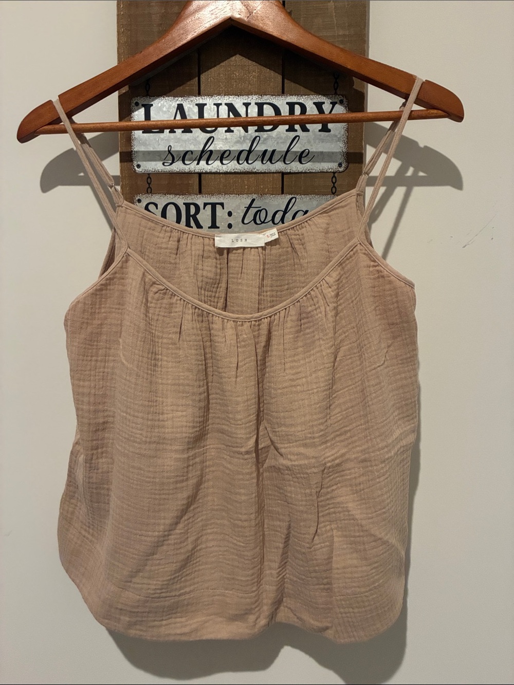 Lush Blush Gauze Sleeveless Cami Top